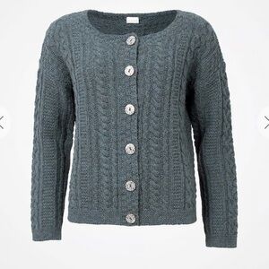 Celtic & Co 100% Pure New Wool The Icon Cable Cardigsn XS